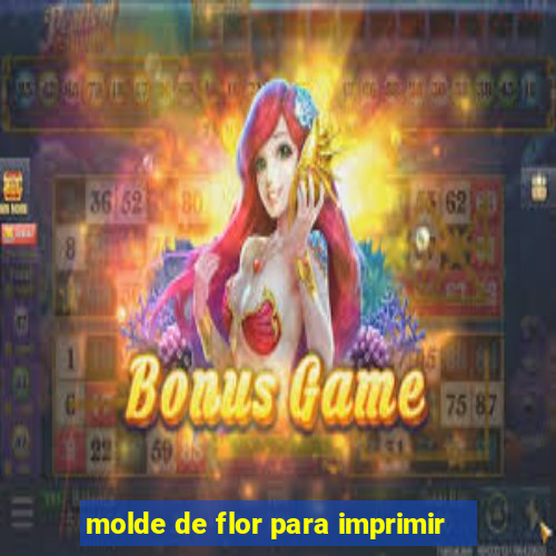 molde de flor para imprimir